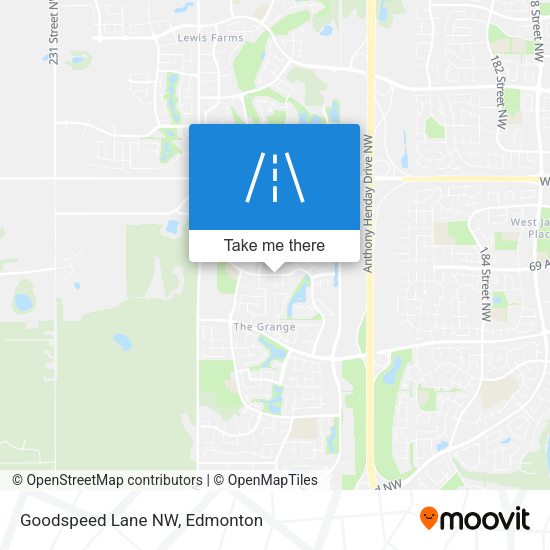Goodspeed Lane NW map