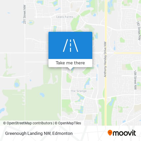 Greenough Landing NW map