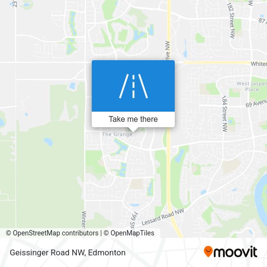 Geissinger Road NW map