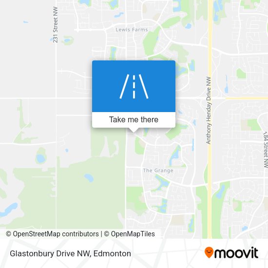 Glastonbury Drive NW plan