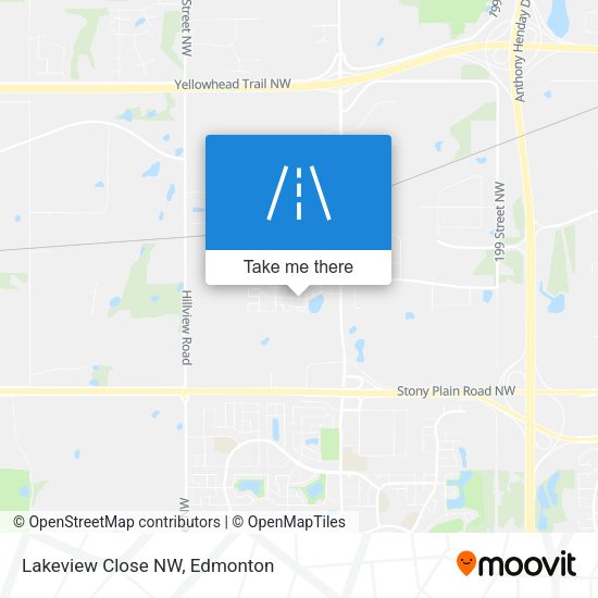 Lakeview Close NW map
