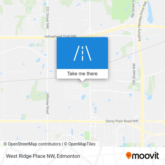 West Ridge Place NW map