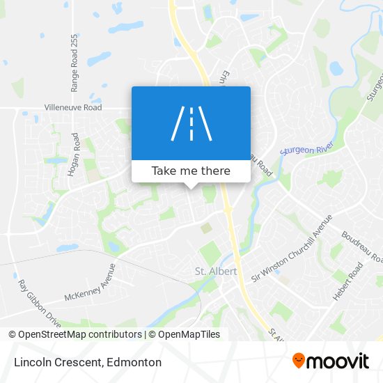 Lincoln Crescent map