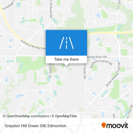 Graydon Hill Green SW map