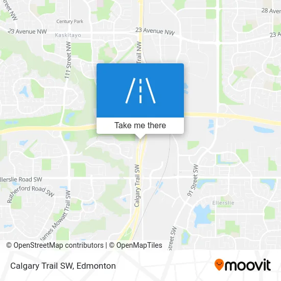 Calgary Trail SW map