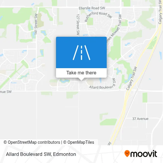Allard Boulevard SW map