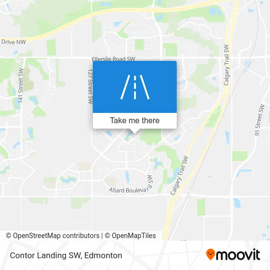 Contor Landing SW map
