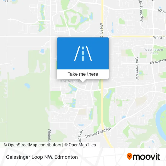 Geissinger Loop NW map