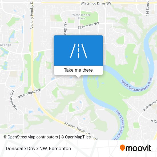 Donsdale Drive NW map