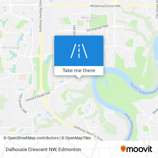 Dalhousie Crescent NW map