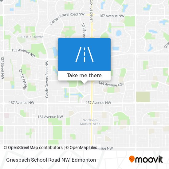 Griesbach School Road NW plan