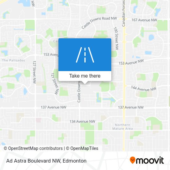 Ad Astra Boulevard NW map