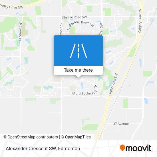 Alexander Crescent SW map