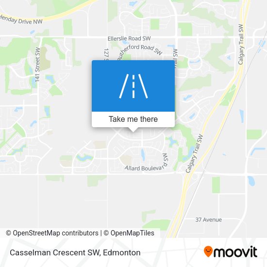Casselman Crescent SW map