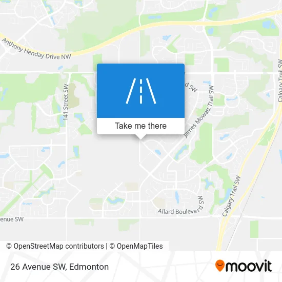 26 Avenue SW map