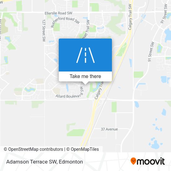 Adamson Terrace SW map