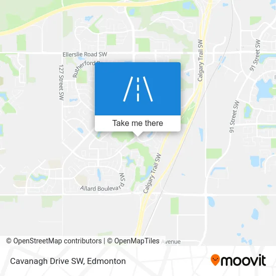 Cavanagh Drive SW map