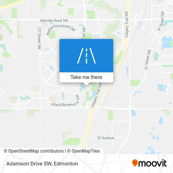 Adamson Drive SW map