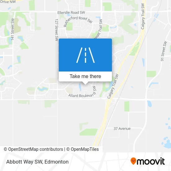 Abbott Way SW map