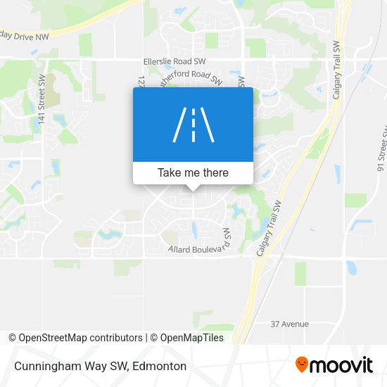 Cunningham Way SW map