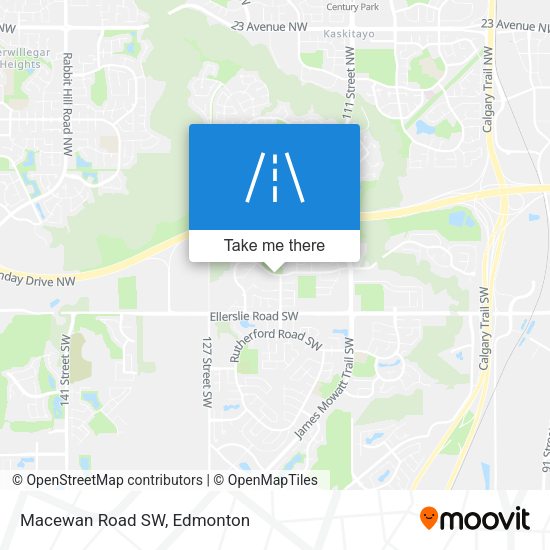 Macewan Road SW map