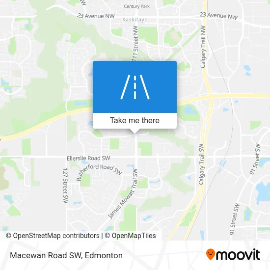 Macewan Road SW map