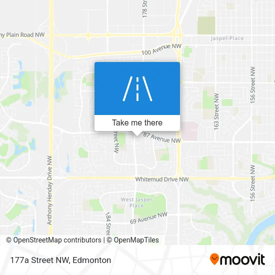 177a Street NW map