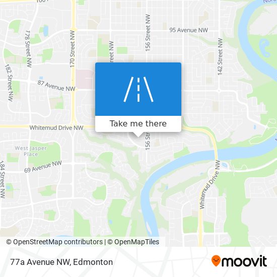 77a Avenue NW map