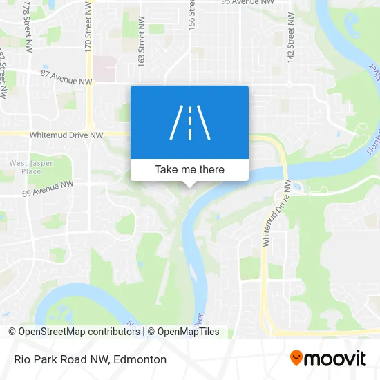 Rio Park Road NW map