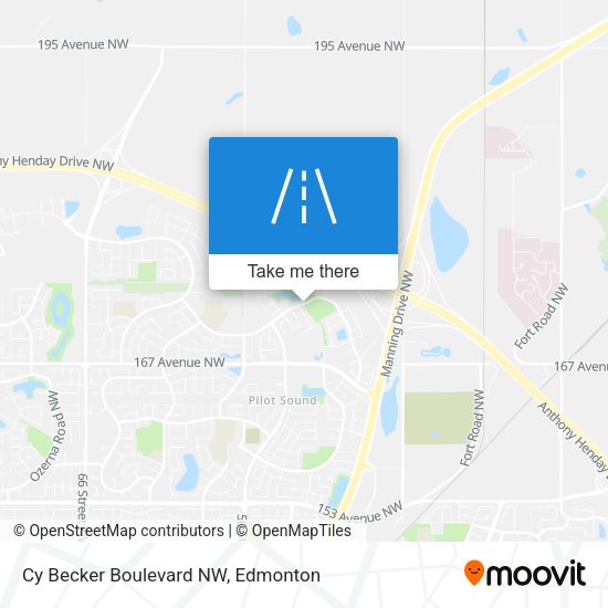 Cy Becker Boulevard NW map