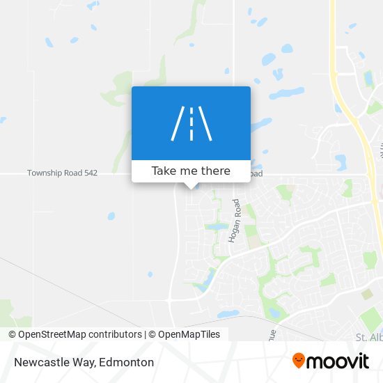 Newcastle Way map