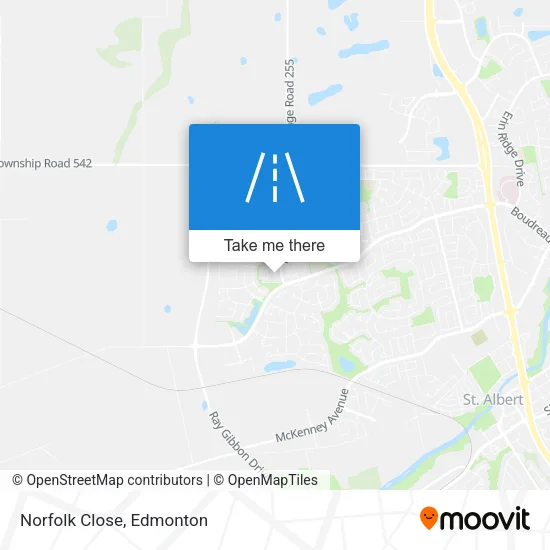 Norfolk Close map