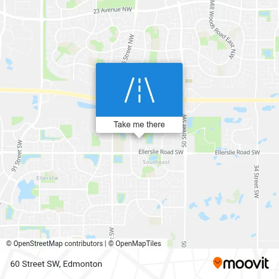 60 Street SW map