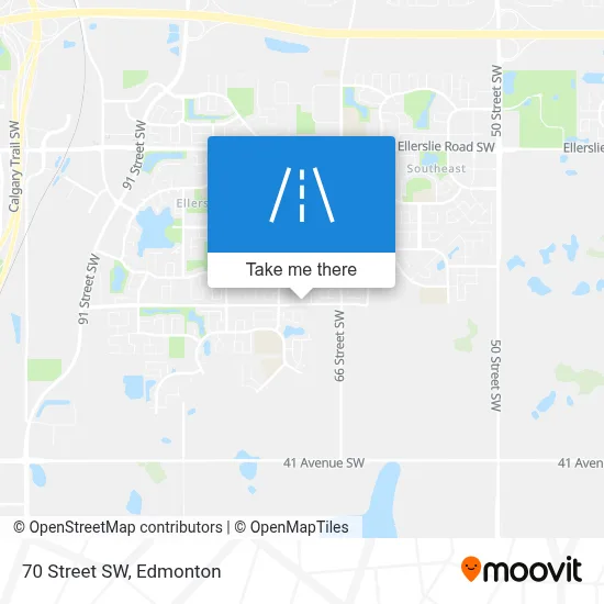 70 Street SW map