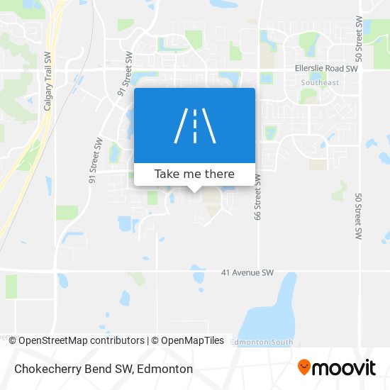 Chokecherry Bend SW map