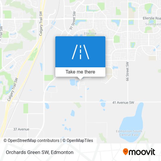 Orchards Green SW map