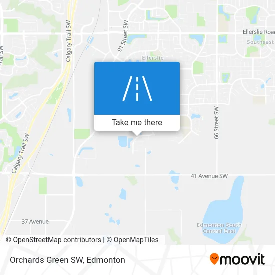 Orchards Green SW map