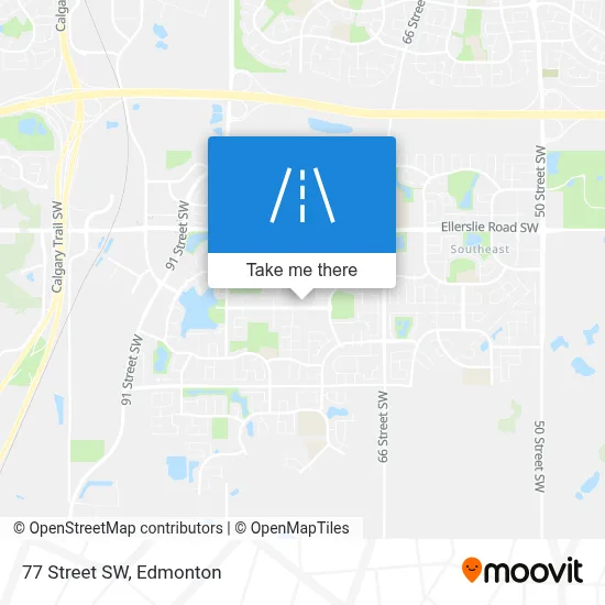 77 Street SW map