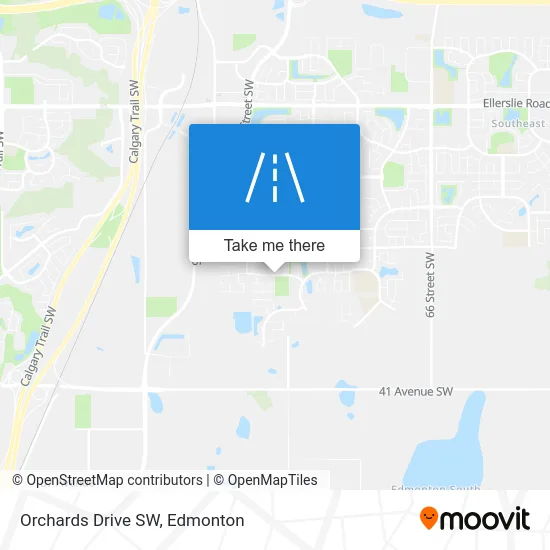 Orchards Drive SW map
