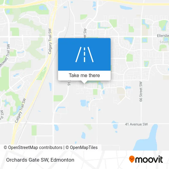Orchards Gate SW map