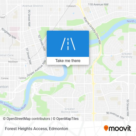 Forest Heights Access map