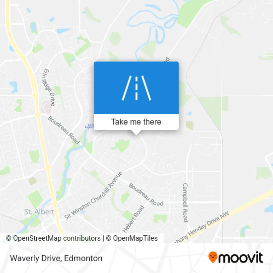Waverly Drive map