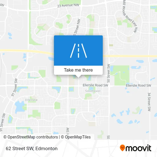 62 Street SW map