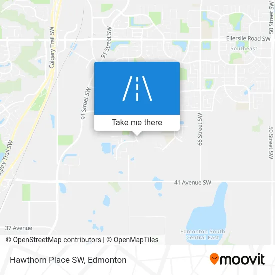 Hawthorn Place SW map