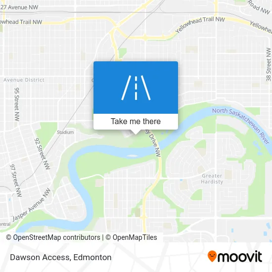 Dawson Access map