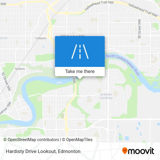 Hardisty Drive Lookout map