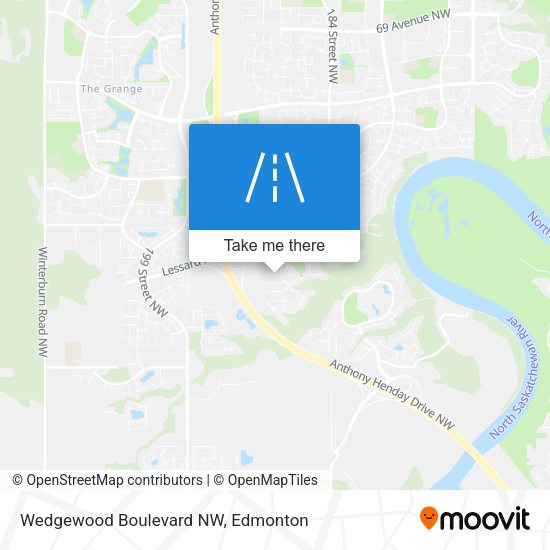 Wedgewood Boulevard NW map