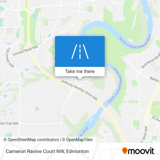 Cameron Ravine Court NW map