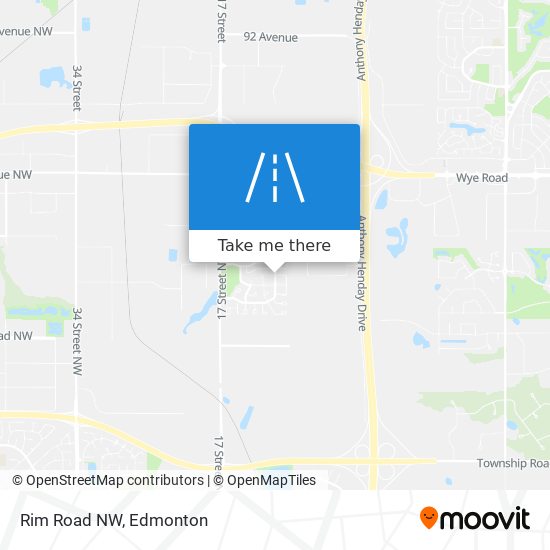 Rim Road NW map