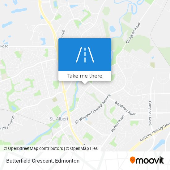 Butterfield Crescent map